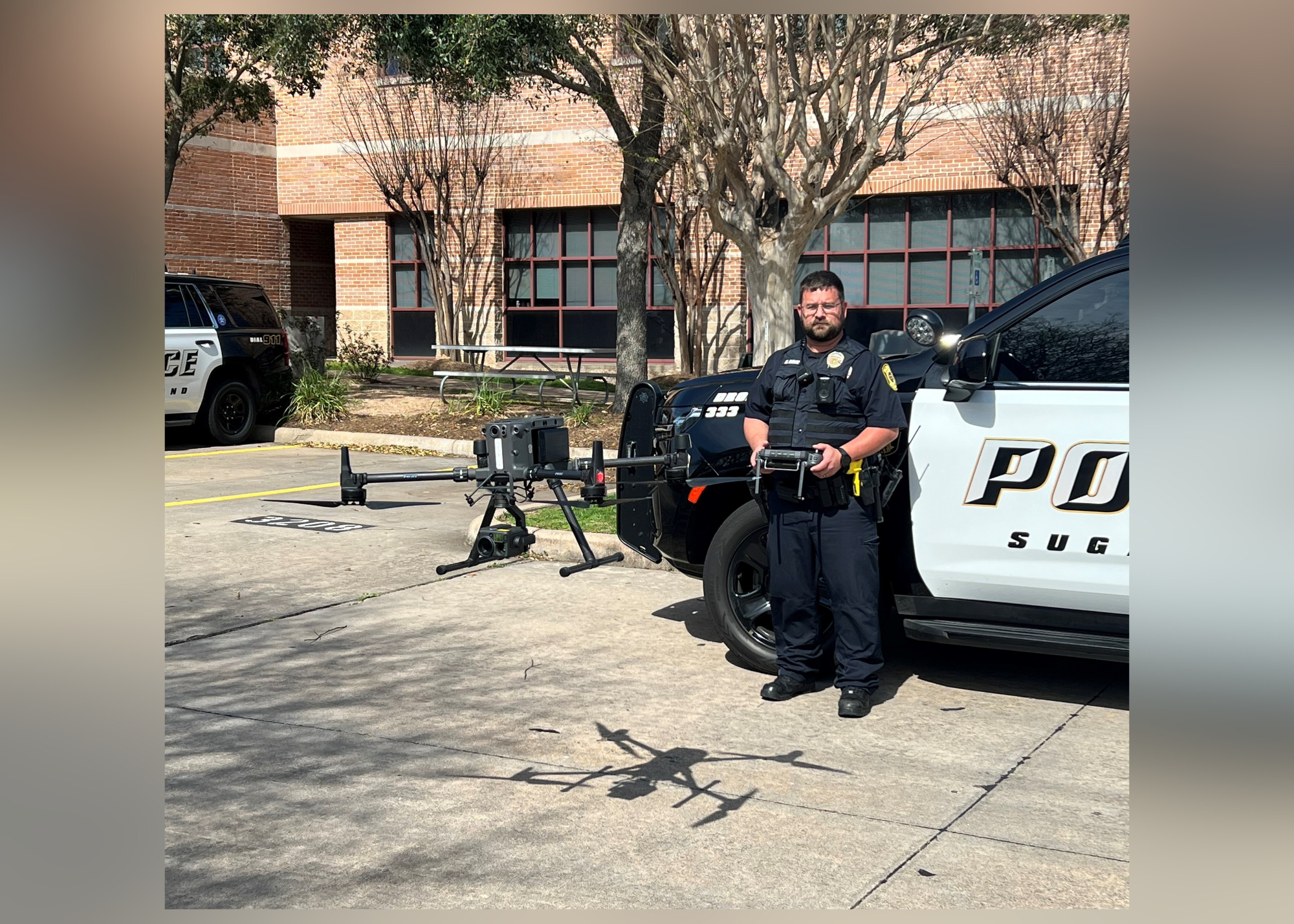 Drone operator with drone