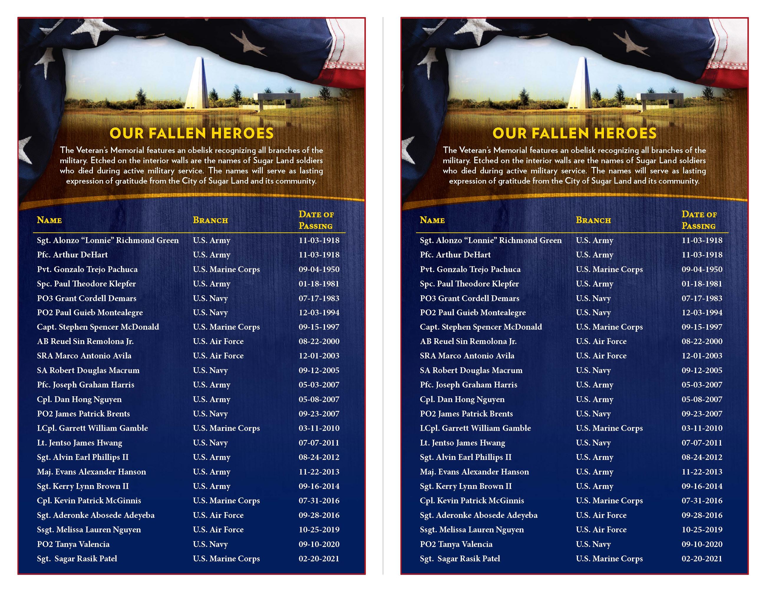 Memorial Day Ceremony 2023 Program Sheet(2)