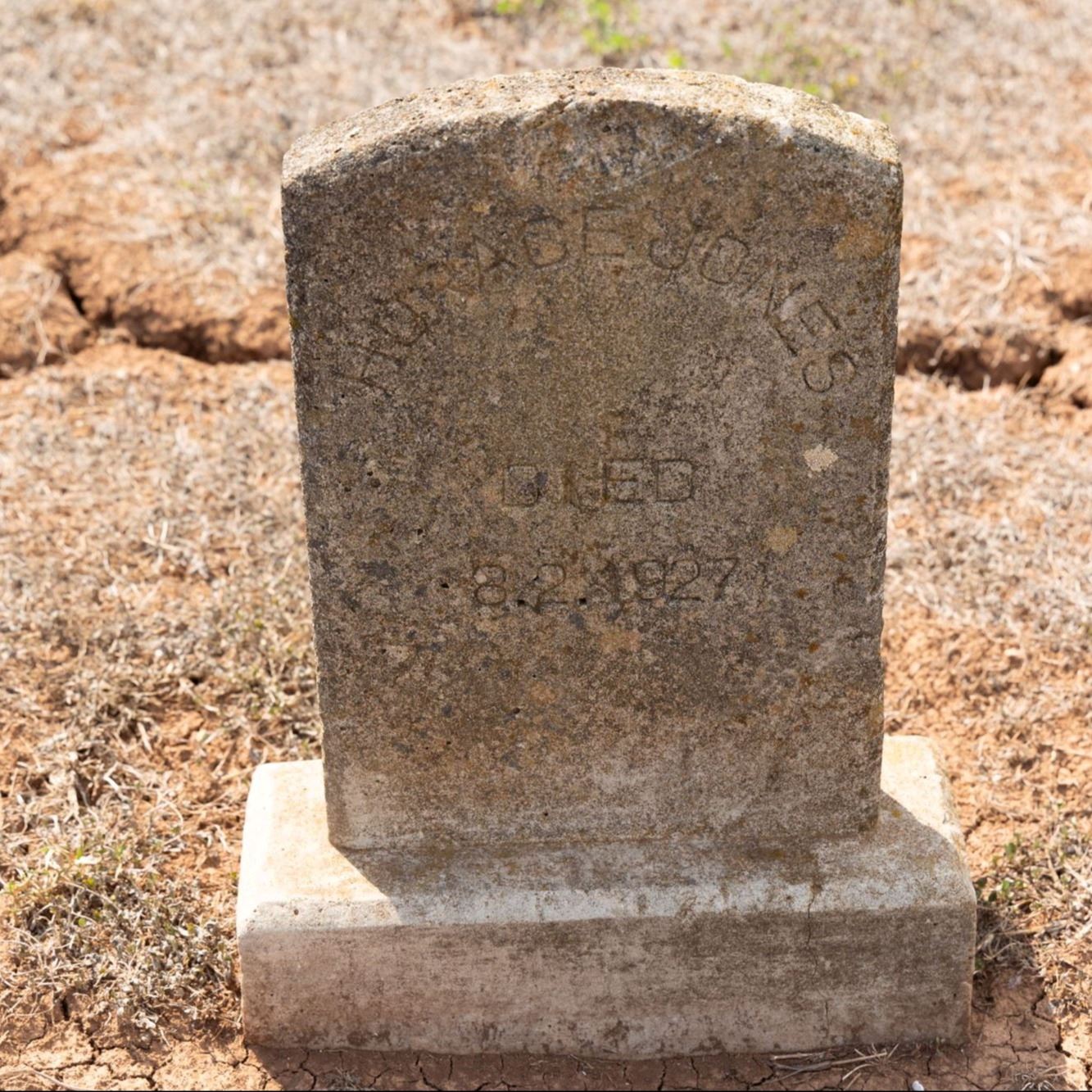 Pre-Restoration of Horace Jones's gravestone 1 from 2023